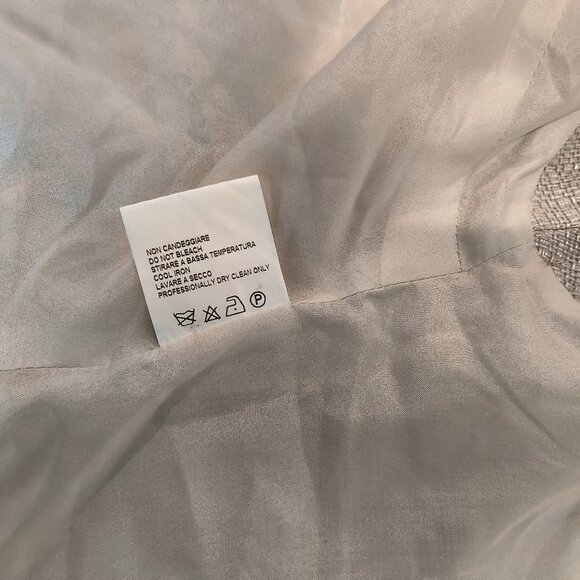 Luca Luca Silver shimmery top and skirt Italy size 40 - Picture 9 of 11